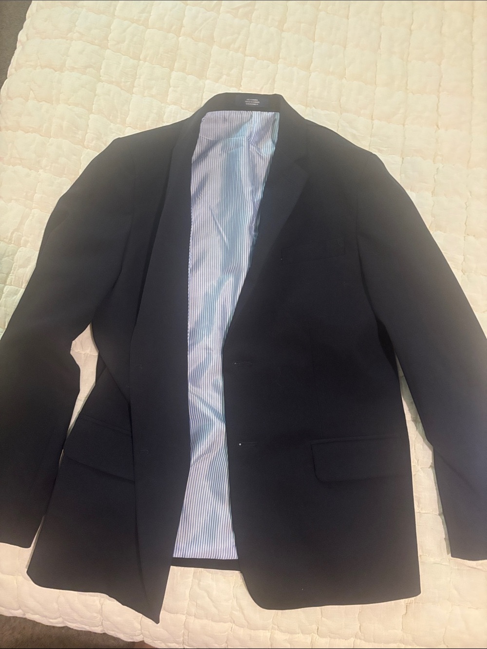 Izod kids Single-Breasted Blazer with Light Blue Striped Lining
